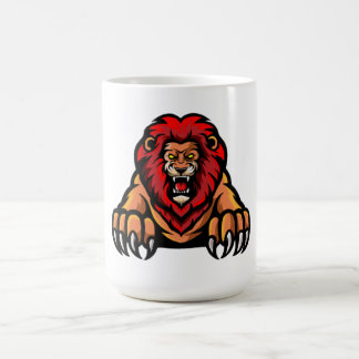 Fiery Lion Fury Coffee Mug