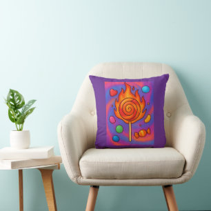 Fiery Lollipop Cushion