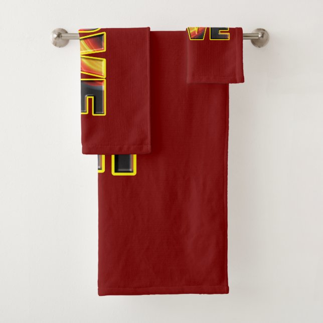 FIERY LOVE BATH TOWEL SET (Insitu)