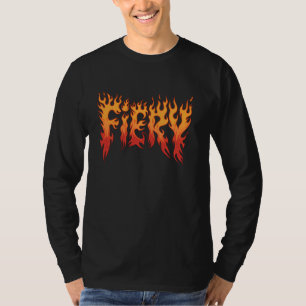 Fiery Motivational Flames Fireman Firefighter Men T-Shirt