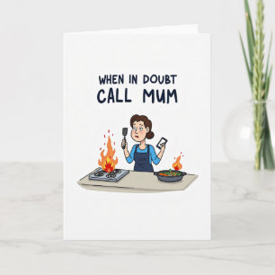 Fiery Mums Day Rescue Card