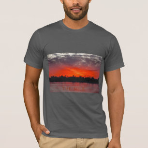 Fiery Nile River Sunset T-Shirt