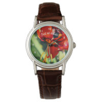 Fiery Orange Daylily Flower Personalised