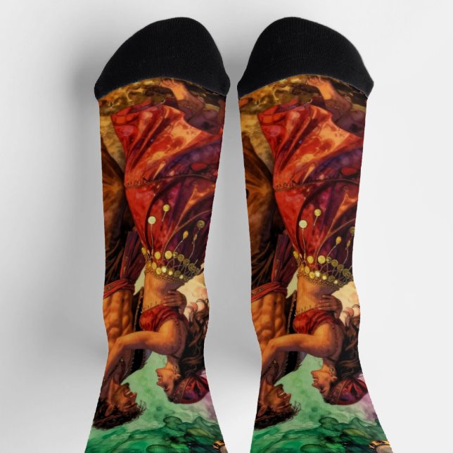 Fiery Passion: Romany Dancers Socks (Top)