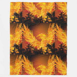 Fiery Phoenix Blanket