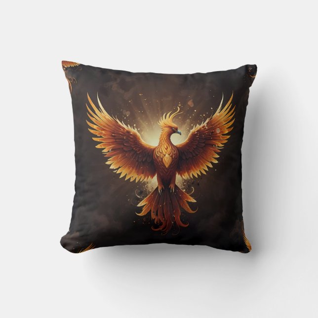Fiery Phoenix  Cushion (Front)