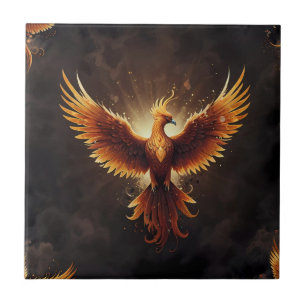 Fiery Phoenix Cushion Tile