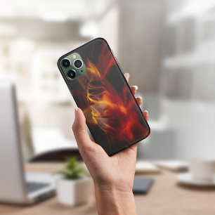 Fiery Red and Gold iphone cases