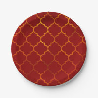Fiery Red Gold Royal Indian Arabian Theme Moroccan