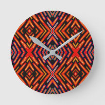 Fiery Red Orange Black