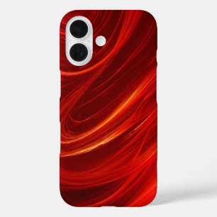 Fiery Red Swirls Abstract Flame Art Phone Case