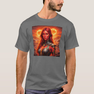 Fiery Redhead on a burning planet! T-Shirt