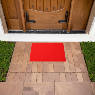 Fiery Scarlet Red Palette Doormat