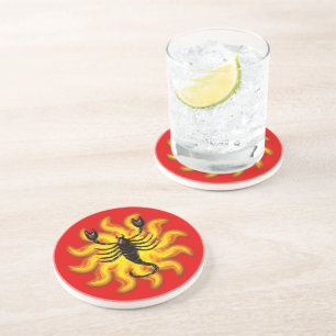 Fiery Scorpio Coaster