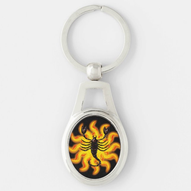 Fiery Scorpio Key Ring (Front)