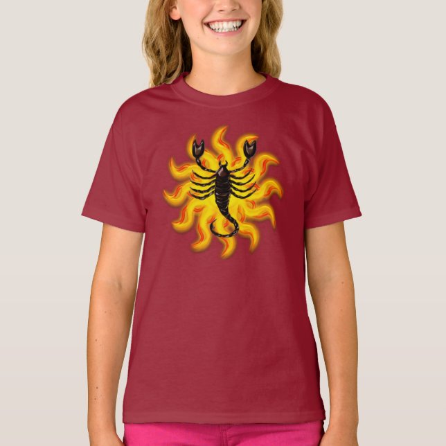 Fiery Scorpio T-Shirt (Front)
