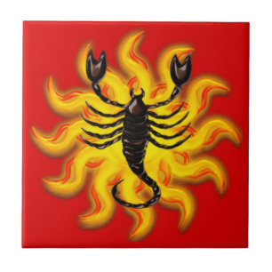 Fiery Scorpio Tile