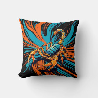 Fiery Scorpion Burst  Cushion