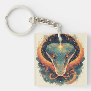 Fiery Serpent with Dynamic Energy Key Ring