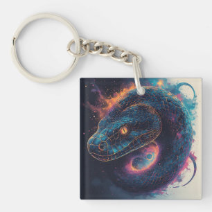 Fiery Serpent with Dynamic Energy Key Ring