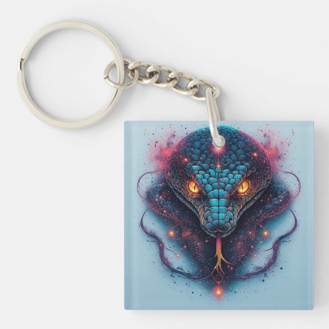 Fiery Serpent with Dynamic Energy Key Ring (Front)