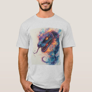 Fiery Serpent with Dynamic Energy T-Shirt