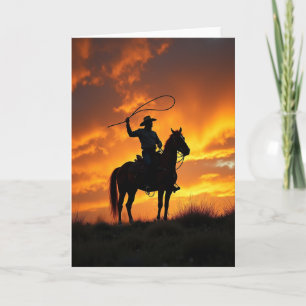 Fiery Sky Rider Fathers Day Card