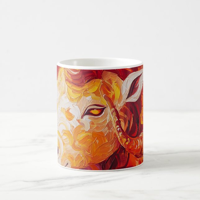Fiery Solar Capricorn Spirit Coffee Mug (Center)