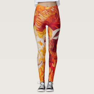 Fiery Solar Capricorn Spirit Leggings