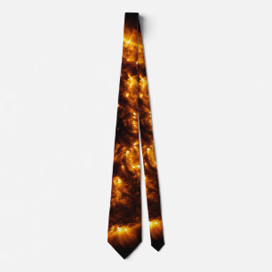 Fiery Sun Corona Solar System Astronomy Tie