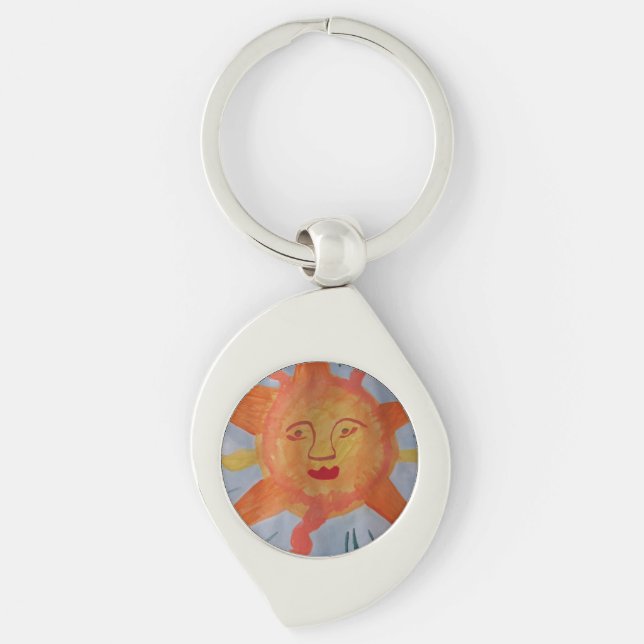 Fiery Sun Key Ring (Front)