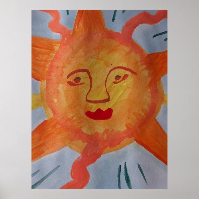 Fiery Sun Poster (Front)