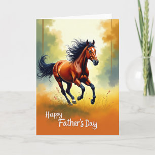 Fiery Sunset Fathers Day Card