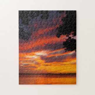Fiery Sunset Jigsaw Puzzle