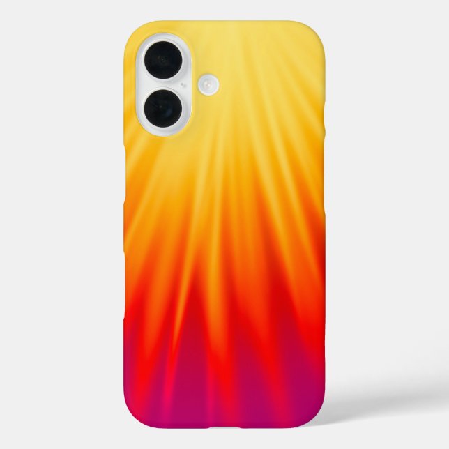 Fiery Sunset Ombre iPhone 16 Case  (Back)