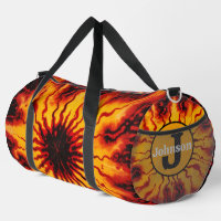 Fiery Tie Dye Burst Monogram Personalised Kit