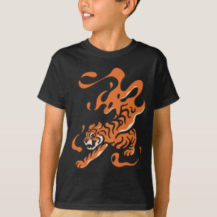 Fiery Tiger: Asian Bold Design T-Shirt