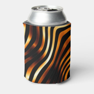Fiery Tiger Stripes Can Cooler