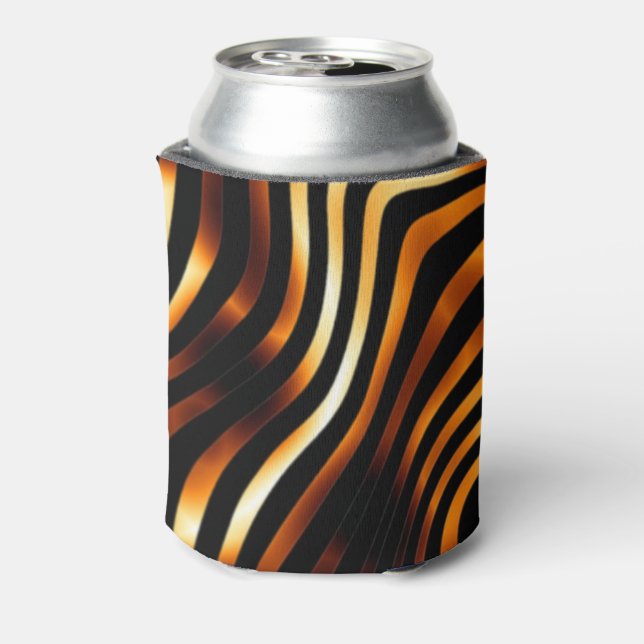 Fiery Tiger Stripes Can Cooler (Can Back)