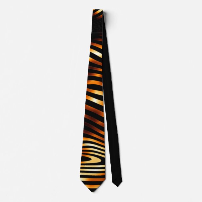 Fiery Tiger Stripes Tie (Front)