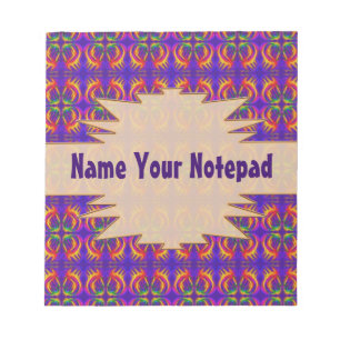 Fiery Tribal Pattern Notepad