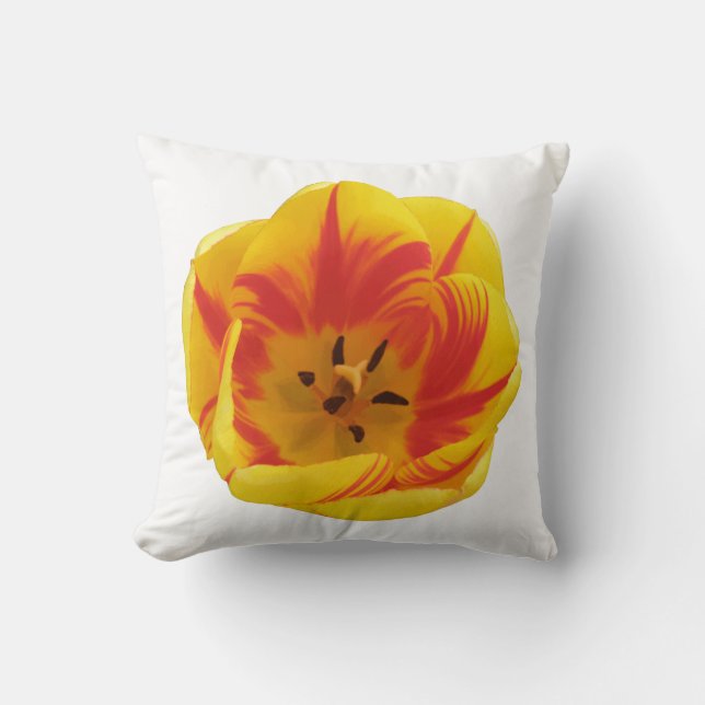 Fiery Tulip Pillow (Front)