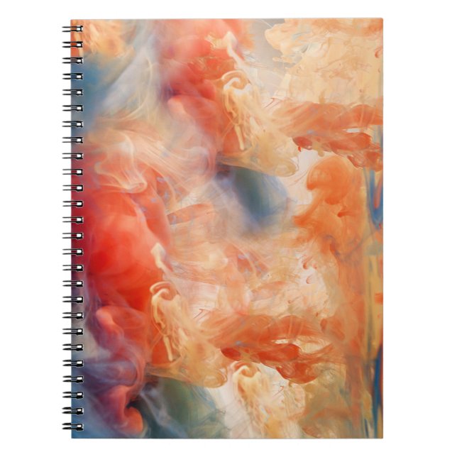 Fiery Veins of Liquid Marble Notebook (Front)