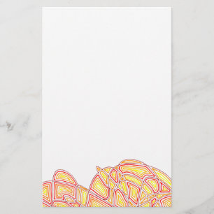 Fiery Waves Stationery