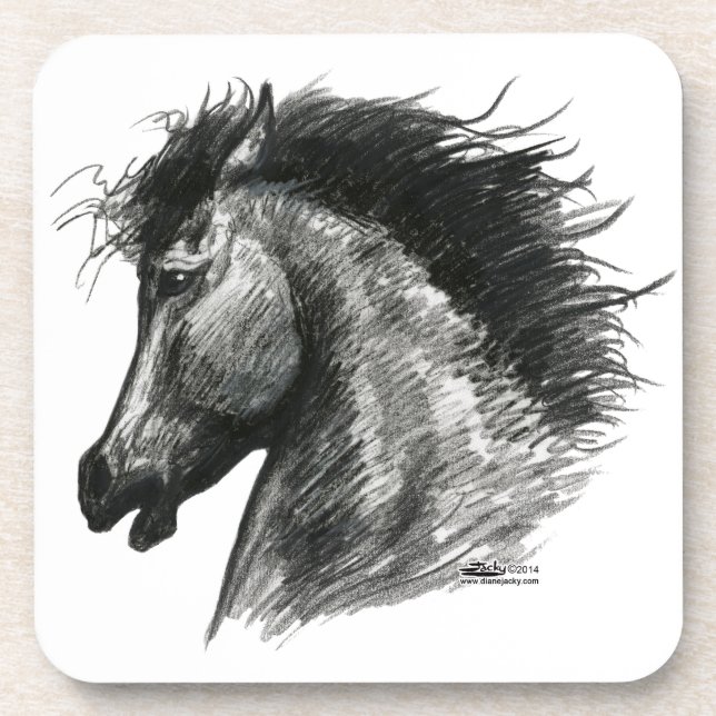 Fiery Wild Horse Coaster (Front)