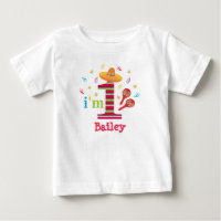 Fiesta 1st Birthday Cute Colourful Mexican