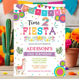 Fiesta 2nd Birthday Invitation