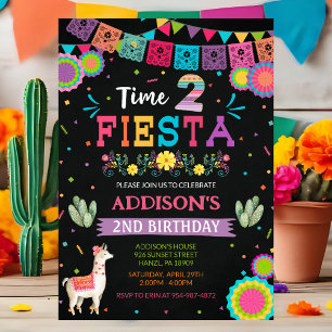 Fiesta 2nd Birthday Invitation