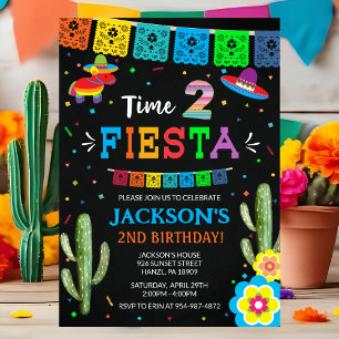 Fiesta 2nd Birthday Invitation
