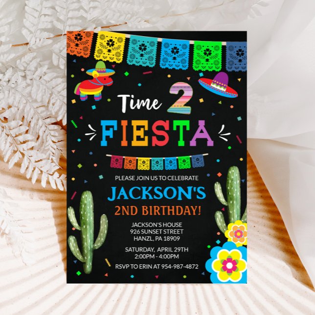 Fiesta 2nd Birthday Invitation (Creator Uploaded)